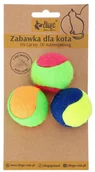 Zabawki dla kotów - Dingo Zabawka dla kota Piłka Kotenisówki 3szt - miniaturka - grafika 1