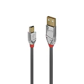 Kable USB - Lindy Kabel USB-A - miniUSB-B Cromo Line 36635, 7.5 m - miniaturka - grafika 1