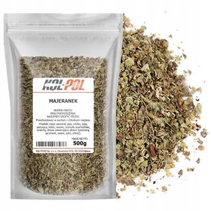 MAJERANEK 500g Suszony aromatyczny naturalna przyprawa jakość Kol-Pol - Przyprawy i zioła sypkie - miniaturka - grafika 1