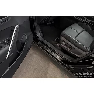 Listwy progowe ze stali nierdzewnej, kompatybilne z Toyota Corolla Cross 2020, 4-częściowy - Nakładki progowe - miniaturka - grafika 1