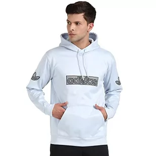 adidas Męska bluza z kapturem z kapturem, błękitna, XS - Bluzy męskie - miniaturka - grafika 1