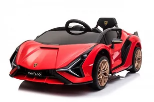 Pojazd Lamborghini SIAN Czerwony - Pojazdy elektryczne dla dzieci - miniaturka - grafika 4