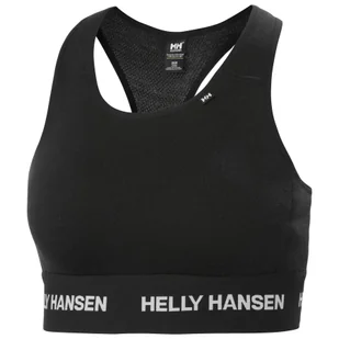 Helly Hansen Lifa Merino Midweight Bra, damskie, czarny - Bielizna sportowa damska - miniaturka - grafika 1