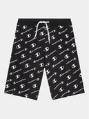 Spodenki damskie - Champion Szorty sportowe 306297 Czarny Regular Fit - miniaturka - grafika 1