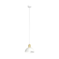 Lampy sufitowe - Moto lampa wisząca 1xE14 biała/złota 1387/1 - miniaturka - grafika 1
