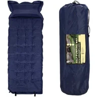 Karimaty - Mata samopompująca materac 193 cm z poduszką i pokrowcem mata turystyczna granatowa - miniaturka - grafika 1
