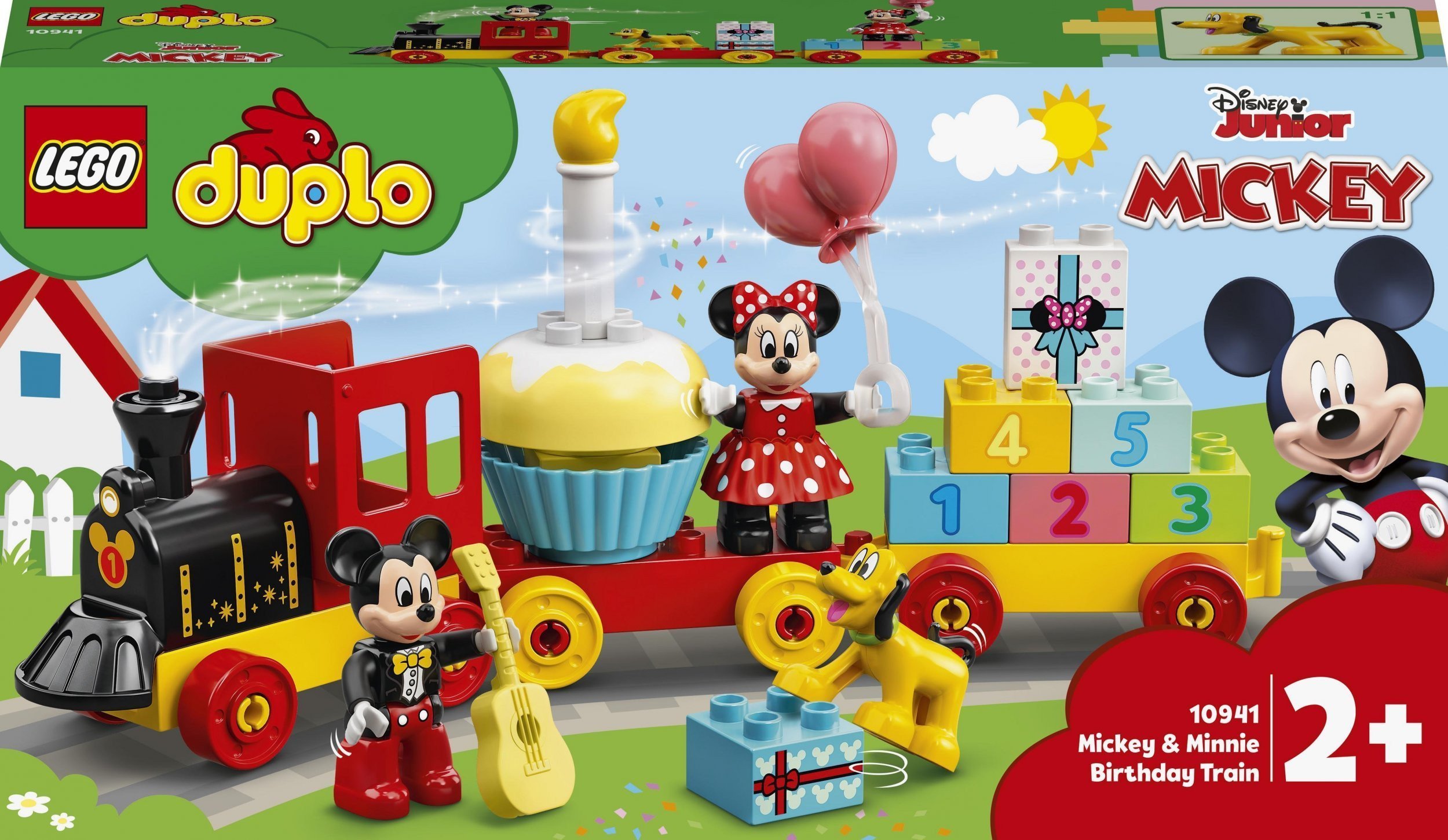 LEGO DUPLO 10941 4szt Urodzinowy pociąg myszek.