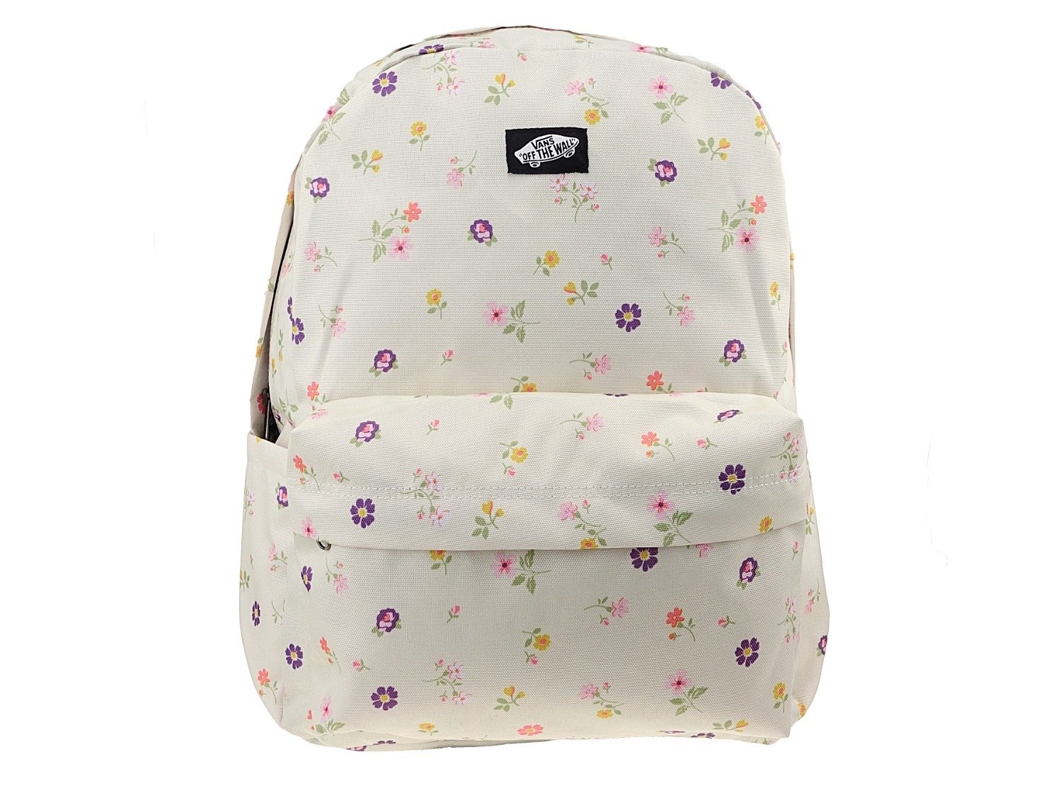 Plecak Vans szkolny Old Skool VN000H4WFS8 kremowy, kwiaty