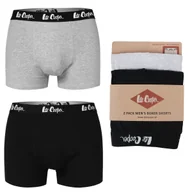 Majtki męskie - LEE COOPER Bokserki Męskie 9505 GREY BLACK XXL - miniaturka - grafika 1