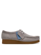 Półbuty damskie - Clarks Półbuty WallabeeEVOSh 26181477 Szary - miniaturka - grafika 1