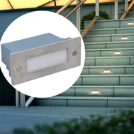 Lampy ogrodowe - vidaXL Oświetlenie schodów LED 12 szt 44x111x56 mm - miniaturka - grafika 1
