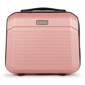 Walizki - Kuferek podróżny 14'' 11L ABS STL945 różowy - miniaturka - grafika 1