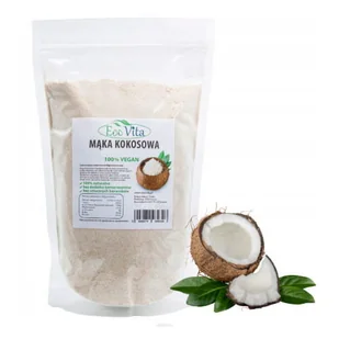 MĄKA KOKOSOWA 1kg Naturalna Zdrowa 100% Vegan Z Kokosów Zawiera Błonnik - Mąka - miniaturka - grafika 1
