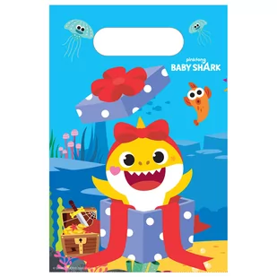 Torebki na prezent, Baby Shark, 8 sztuk - Opakowania i torebki na prezenty - miniaturka - grafika 1