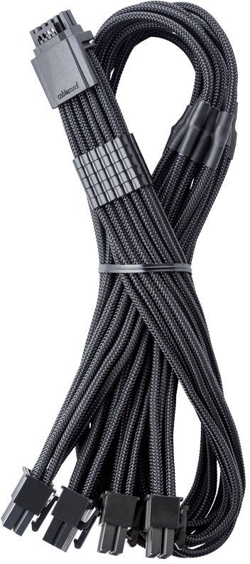 CableMod C-Series Pro ModMesh 12V-2x6-Kabel, Sleeved, 16-Pin zu 4x 8-Pin, fr Corsair Type 4 und 3 PSUs - schwarz, 60cm