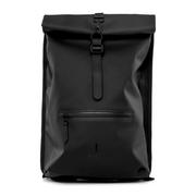 Plecaki - Plecak rowerowy Rains Rolltop Rucksack - black - miniaturka - grafika 1