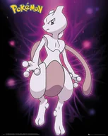 Obrazy i zdjęcia na płótnie - GB Eye Pokemon Mewtwo Neon - plakat MP2176 - miniaturka - grafika 1