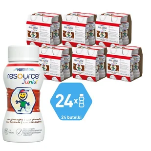 Resource Junior smak czekoladowy, 4 x 200 ml - Żywienie medyczne - miniaturka - grafika 1
