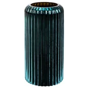 Wazony i flakony - Szklany Wazon Dekoracyjny Nela 15X30 Ciemny Turkusowy - miniaturka - grafika 1