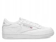 Buty sportowe męskie - Buty Męskie Reebok 100000154 Club C 85 Białe 42,5 - miniaturka - grafika 1