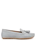 Mokasyny damskie - Geox Mokasyny D Kalistena D651JE 00022 C0397 Szary - miniaturka - grafika 1