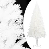 Choinki - vidaXL sztuczne choinka z lampkami LED i bombkami, biała, 180 cm - miniaturka - grafika 1
