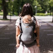 Nosidełka dla dzieci - Nosidełko Zaffiro - BabyGrow Roma: Grey Regulowane - miniaturka - grafika 1