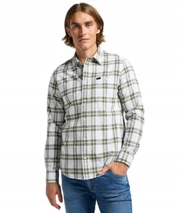 Koszula Lee LEESURE SHIRT 112363691 Olive Grove Ecru Plaid M - Koszule męskie - miniaturka - grafika 1