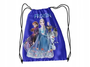 WOREK DO SZKOŁY WF/BUTY KRAINA LODU + IMIĘ - Torby szkolne - miniaturka - grafika 1