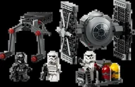 Klocki - LEGO Star Wars 40771 Myśliwiec TIE ze stanowiskiem w imperialnym hangarze - miniaturka - grafika 1