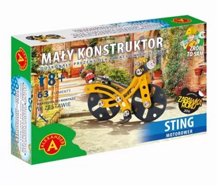 Alexander Mały Konstruktor Sting Motorower 1560 - Zabawki konstrukcyjne - miniaturka - grafika 2