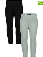 Legginsy - Blue Seven Legginsy (2 pary) w kolorze turkusowo-czarnym - miniaturka - grafika 1