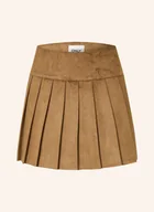 Spódnice - Only Plisowana Spódnica Z Imitacji Skóry braun - ONLY - miniaturka - grafika 1