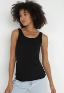 Bluzki damskie - Czarny Top Bawełniany Umefir - miniaturka - grafika 1