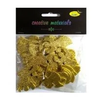Galeria Hobby Anioły z pianki brokatowej złote 50 szt. - Zabawki kreatywne - miniaturka - grafika 1