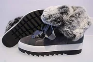 Botki damskie - HÖGL Damskie botki Cosy, szary Darkgrey 6600, 42 EU - miniaturka - grafika 1