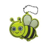 Breloki - Brelok breloczek gadżet odblaskowy odblask zawieszka pszczoła - miniaturka - grafika 1