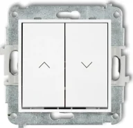 Gniazdka elektryczne - Karlik elektrotechnik Mini Mechanizm łącznika zwiernego żaluzjowego z podtrzymaniem biały MWP-88 MWP-88 - miniaturka - grafika 1