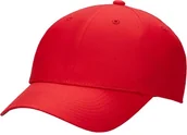 Czapki damskie - Nike Dri-Fit Club FB6452-657, teksturowana czapka z daszkiem, z pustym przodem, kolor czerwony/biały, M/L - miniaturka - grafika 1