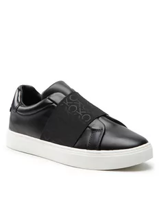 Calvin Klein Sneakersy Cupsole Slip On He HW0HW01325 Czarny - Slip on damskie - miniaturka - grafika 1