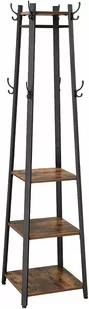 Songmics WIESZAK METALOWY WIESZAK STOJĄCY LOFT 181 cm LCR80X - Wieszaki i stojaki - miniaturka - grafika 1
