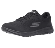 Trampki męskie - Skechers Go Walk 5 Qualify, Trampki Męskie, Czarny Bbk Black Textile Synthetic Black Trim, 44.5 EU - miniaturka - grafika 1