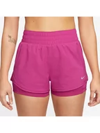 Spodnie sportowe damskie - Nike Szorty sportowe 2w1 w kolorze różowym - miniaturka - grafika 1