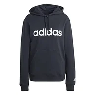 Bluzy damskie - adidas W Lin Ft HD Bluza Damska - miniaturka - grafika 1