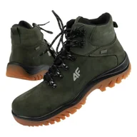 Buty trekkingowe męskie - Obuwie 4F Trekkingowe Zimowe Ocieplane Khaki Rozmiar 44 - miniaturka - grafika 1