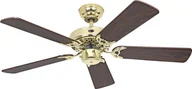 Wentylatory sufitowe - Wentylator sufitowy z łańcuszkiem Classic Royal polerowany mosiądz 103 orzech / ciemny orzech - miniaturka - grafika 1