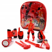 Zabawy w naśladowanie dorosłych - PLECAK STRAŻAKA FIGURKA AKCESORIA DO ZABAWY STRAŻ POŻARNA - miniaturka - grafika 1