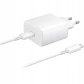 Ładowarki do telefonów - ORYGINALNA ŁADOWARKA SIECIOWA SAMSUNG 45W 5A PD USB-C + KABEL TYP C SZYBKA - miniaturka - grafika 1
