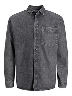Koszule męskie - Bestseller A/S Męska koszula dżinsowa JJICREEK JJJSHIRT AA 799 NOOS, Grey Denim, XL, szary denim, XL - grafika 1