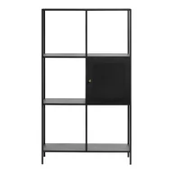 Regały - Czarny metalowy regał 80x138 cm Malibu – Unique Furniture - miniaturka - grafika 1